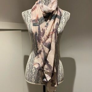 3 for 40 dusty rose feather scarf